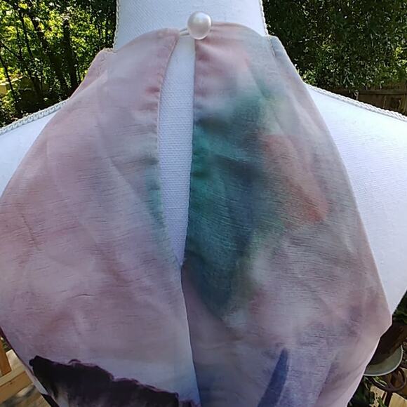 Charlotte Russe Floral Sleeveless Tunic Blouse Dress Small - Picture 5 of 7